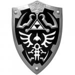 Dark Link Hylian Zelda Shield Full Size Black