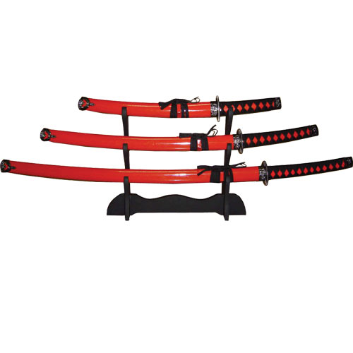 Hardwood Red Katana 3-Piece Set picture