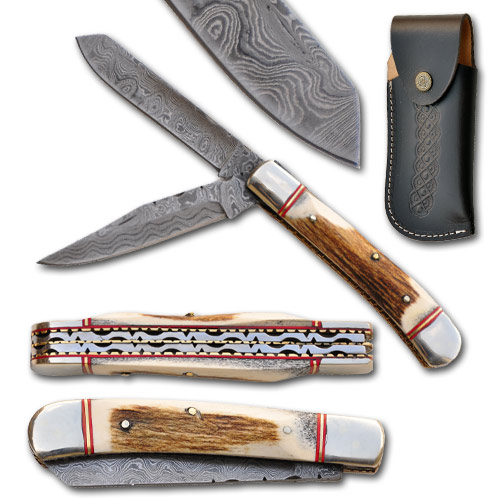 STAG DAMASCUS TRAPPER FOLDER