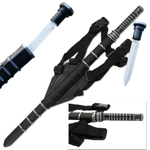 Blade Sword of the Daywalker and Scabbard Vampire Slayer STEEL Replica & Harness picture