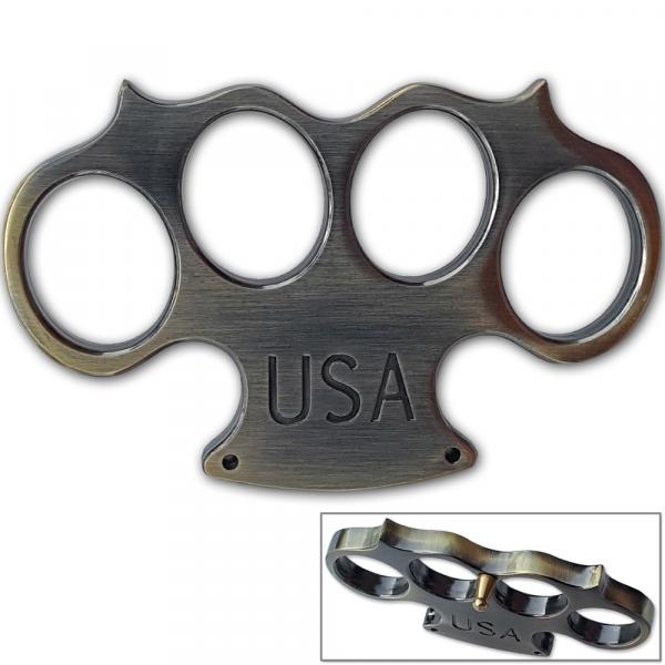 USA Heavy Duty Champaign Belt Buckle & Knuckle picture