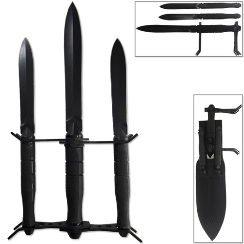 Triple Threat Tactical Bayonet Display M16-Styled Black picture