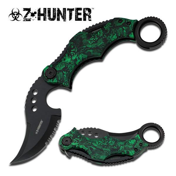 Zombie Tactical Skinner Assisted Opening Serrated Knife