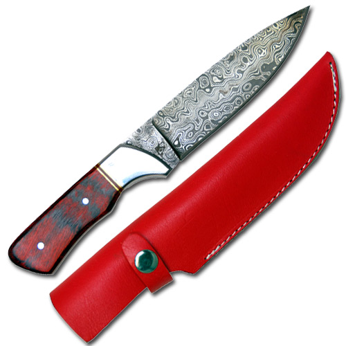 Damascus Hunter Knife 1