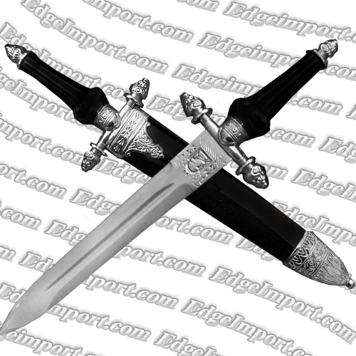 Medieval Dagger Ornate w Scabbard