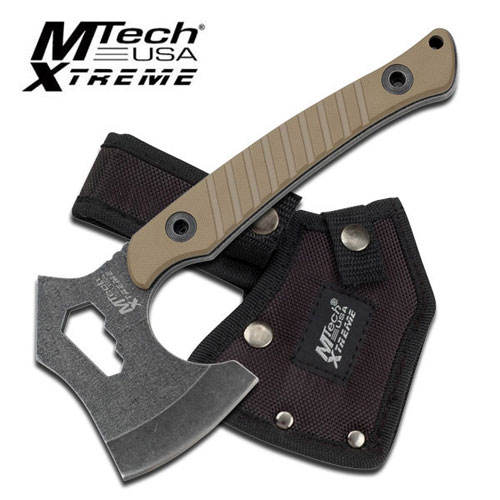 MTECH XTREME MX-AXE10TN 8.25 AXE TAN G10 HANDLE