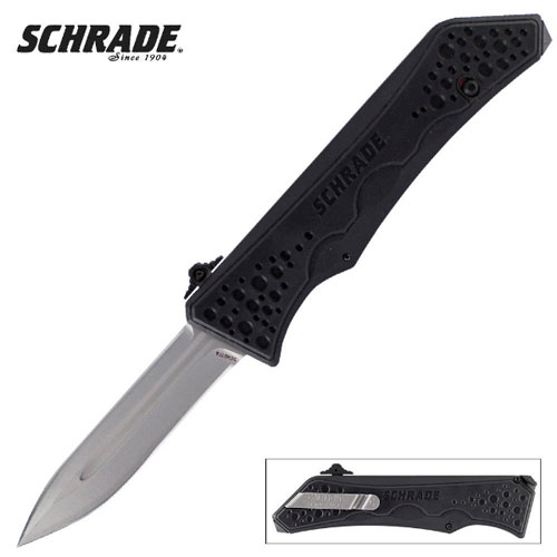 Schrade OTF Assisted Open Double Edge Spear Point Knife