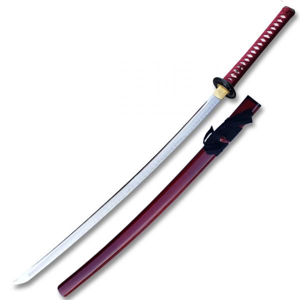 MOSHIRO 1095 High Carbon Steel Red Glossy Scabbard picture