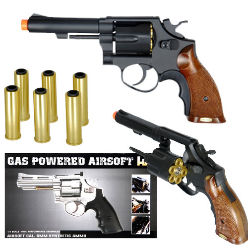 HFC HG-131B Gas Powered Revolver Pistol in Black