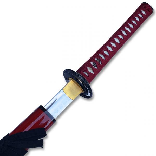 MOSHIRO 1095 High Carbon Steel Red Glossy Scabbard picture