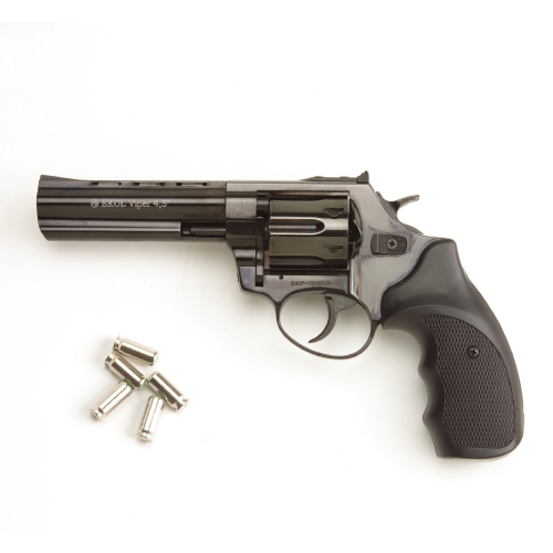 Viper 4.5 Barrel 9mm Blank Firing Revolver Black Finish (CLONE of Taurus M627 Tracker .357MAG) picture