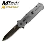 MTech XTREME USA Tactical Operations Folding Knife Dagger Point Gunmetal 9.5in