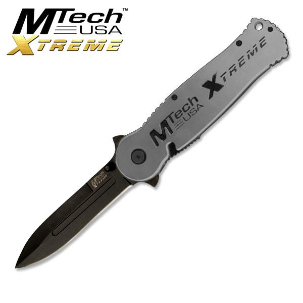 MTech XTREME USA Tactical Operations Folding Knife Dagger Point Gunmetal 9.5in picture