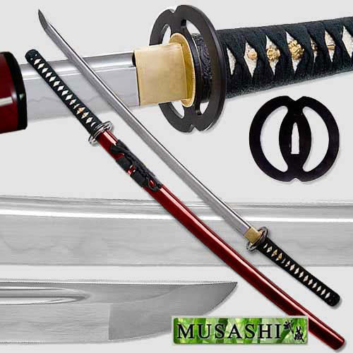 Musashi - 1060 Carbon Steel - Best Miyamoto Sword Red