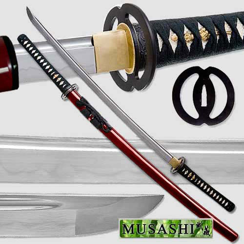 Musashi - 1060 Carbon Steel - Best Miyamoto Sword Red picture