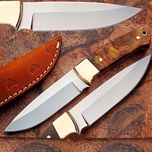 Custom Made J2 German Steel Full Tang Hunting Knife Rosewood Han