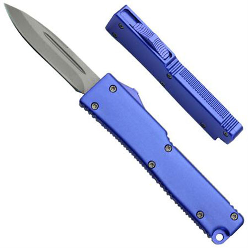 Electrifying California Legal OTF Dual Action Knife (Blue)