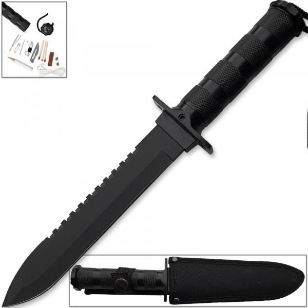 Ultimate Military Jungle Survival Knife Kit w Compass