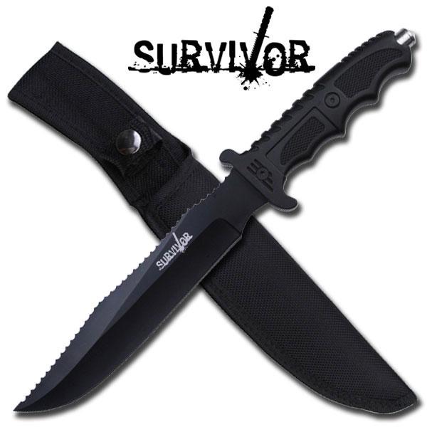 Tactical Combat Hunting Knife With Glass Breaker 1