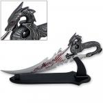 Skyrim Dagger of Alduin Flying Dragon The Ceremonial Dragonborn Blade Scrolls