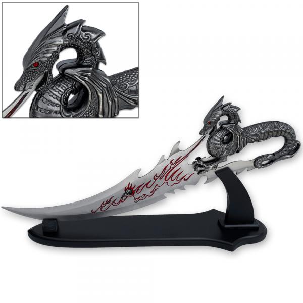 Skyrim Dagger of Alduin Flying Dragon The Ceremonial Dragonborn Blade Scrolls