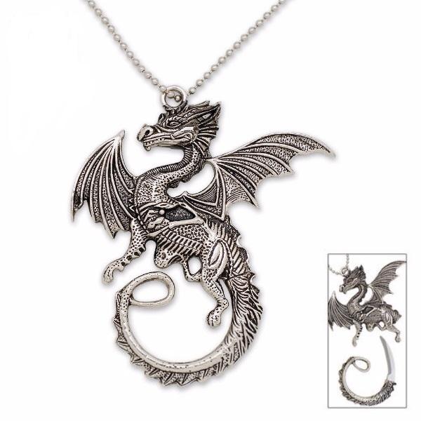 Coiled Dragon Necklace