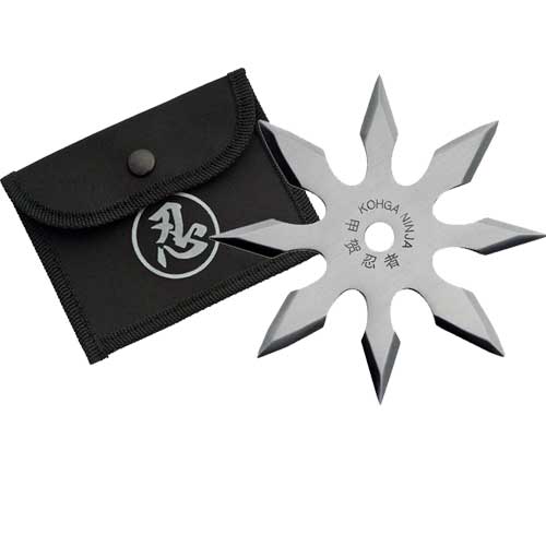 4" SILVER STAR 8 POINTS