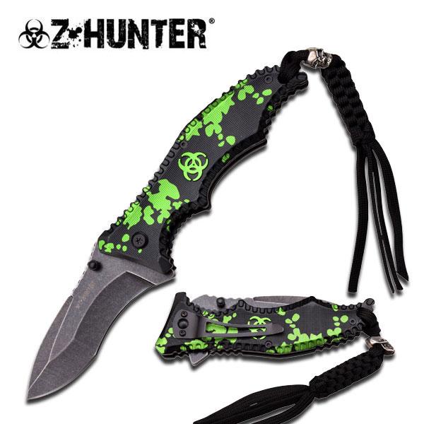 BIOHAZARD ZOMBIE SURVIVAL GEAR SPRING ASSISTED KNIFE picture