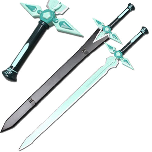 Dark Repulser v2 Sword Art Online Replica Kirito Aqua Repulsor Steel Pale Green