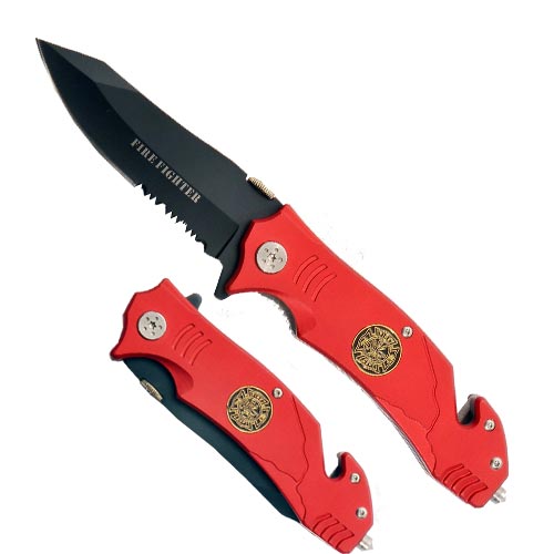 Fire Fighter Rescue Folder Spring Assist Knife