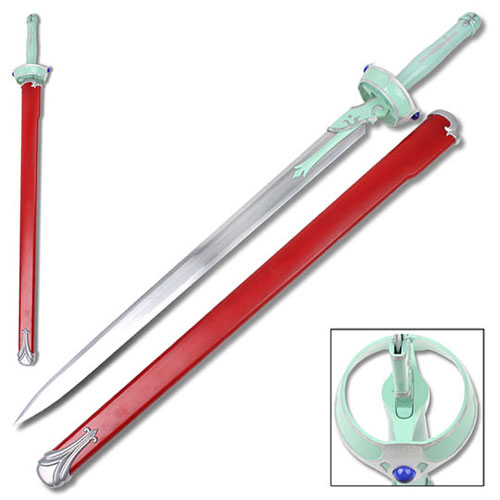 Sword Art Online Asuna Yuuki White Carbon Steel Replica Sword picture