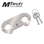 Thumb Cuffs with Keys - Stainless steel construction