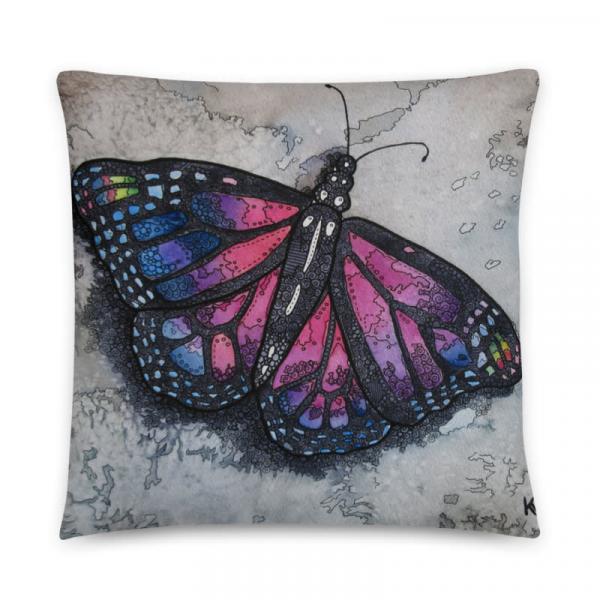 Amethyst Butterfly Pillow