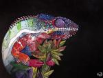 Panther Chameleon Metal Print