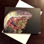 Panther Chameleon Greeting Card