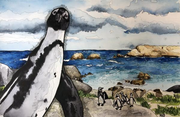 African Penguin Metal Print