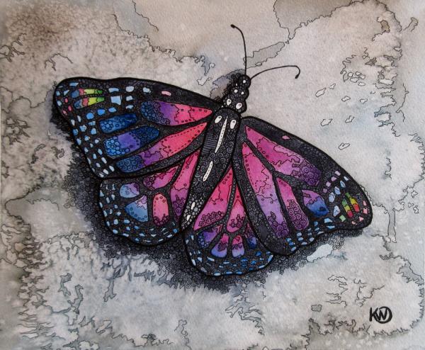 Amethyst Butterfly Acrylic Print