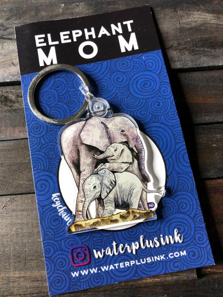 Elephant Mom Keychain