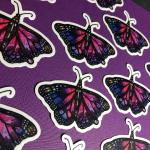 Amethyst Butterfly Sticker