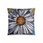 White Daisy Pillow