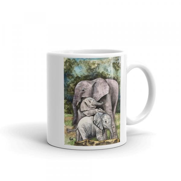 Elephant Mom Ceramic Mug picture