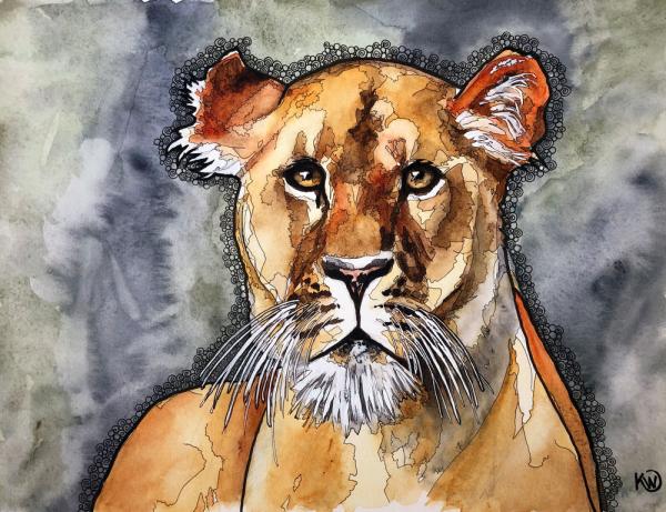 Lioness Print on Paper picture