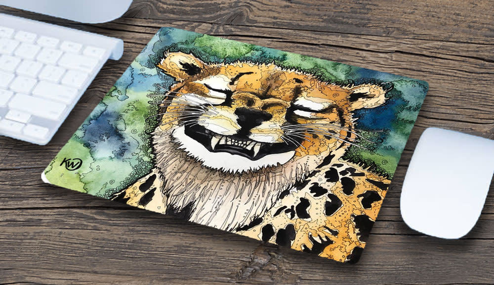 Grinning Cheetah Mousepad picture