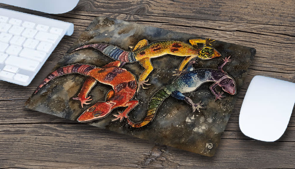 Three Geckos Mousepad picture