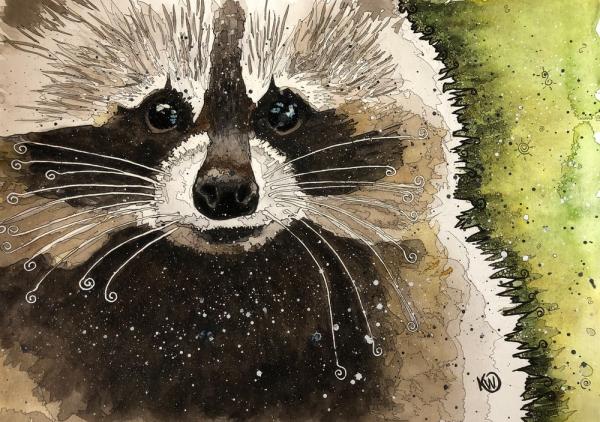 Trash Panda Print on Paper