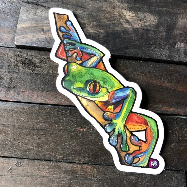 Tree Frog Sticker picture