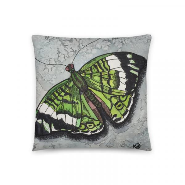 Emerald Butterfly Pillow