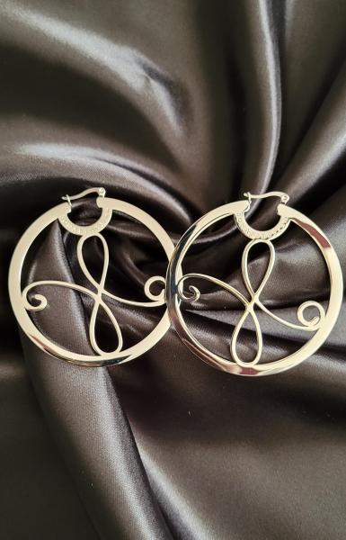 BFGlam Luxe Logo Hoops (Yellow Gold) picture