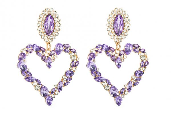 Purple Heart Earrings picture