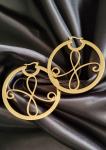 BFGlam Luxe Logo Hoops (Yellow Gold)